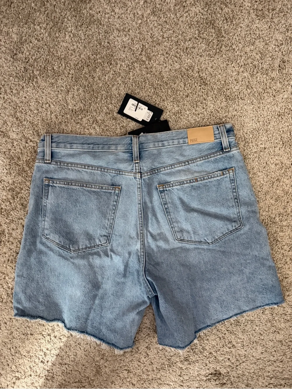 NWT PAIGE Archie Long Denim Shorts Grand Tour Size 29 $179